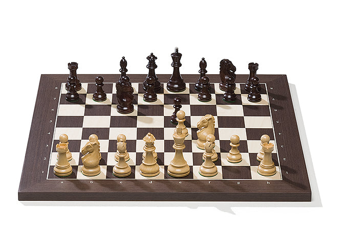 DGT USB Electronic Chess Board - Wenge/Maple with Royal Pieces Set