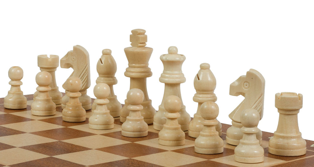 Magnetic Chess Set 12" – Walnut & Maple Folding Board with Notation – image 5