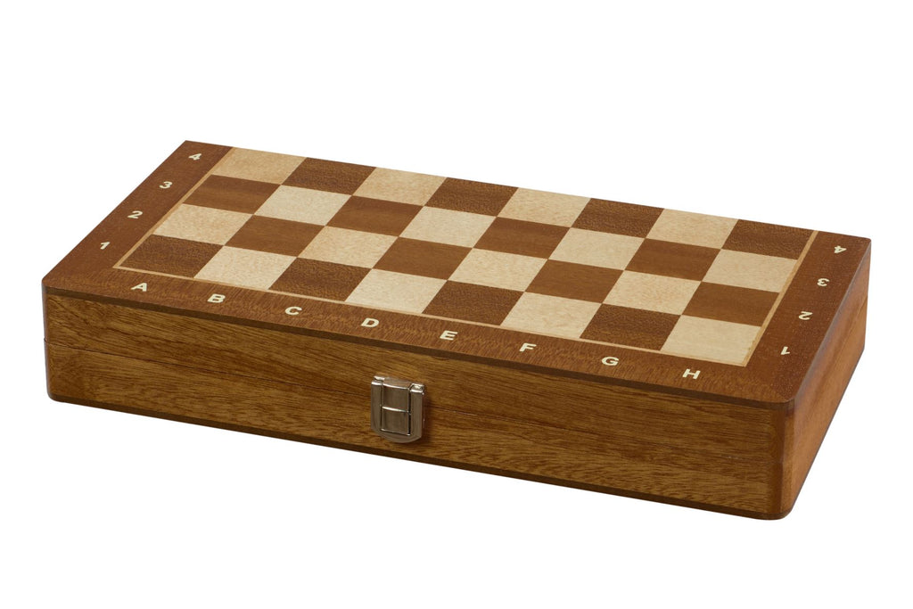 Magnetic Chess Set 12" – Walnut & Maple Folding Board with Notation – image 6