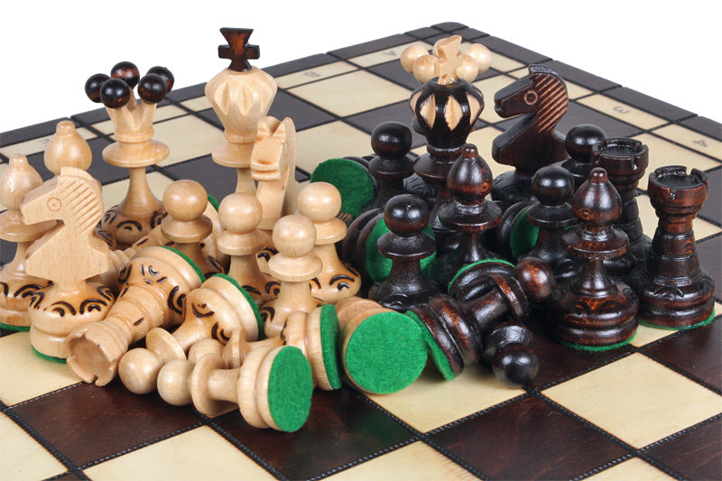 Perelka Chess Set 36x36cm – Beech Wood Folding Board with Insert – image 10