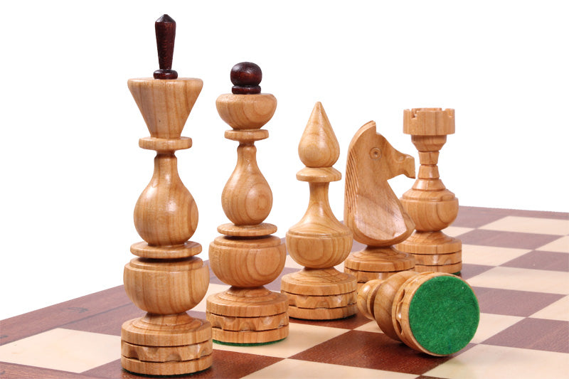 DEBUT Chess Set 48x48cm – Cherry Wood with Mahogany & Sycamore Inlay – image 10