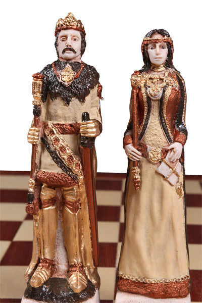 GRUNWALD Premium Chess Set – Hand-Painted Medieval Stone Pieces – image 7