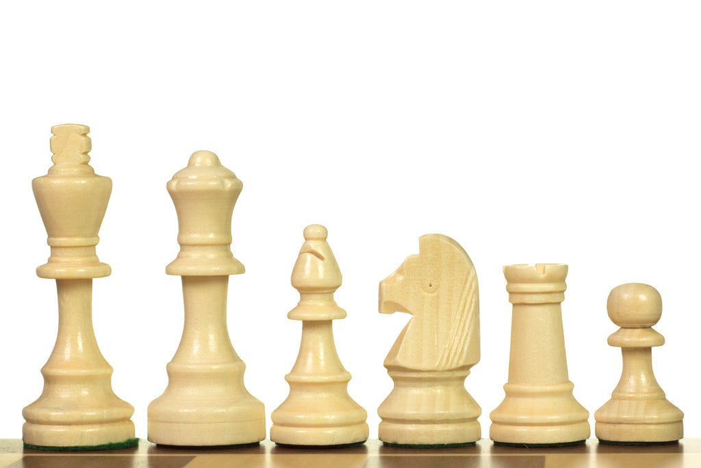 Staunton No.4 Chess Pieces – Hand-Carved Wooden Art Set in Bag – image 3