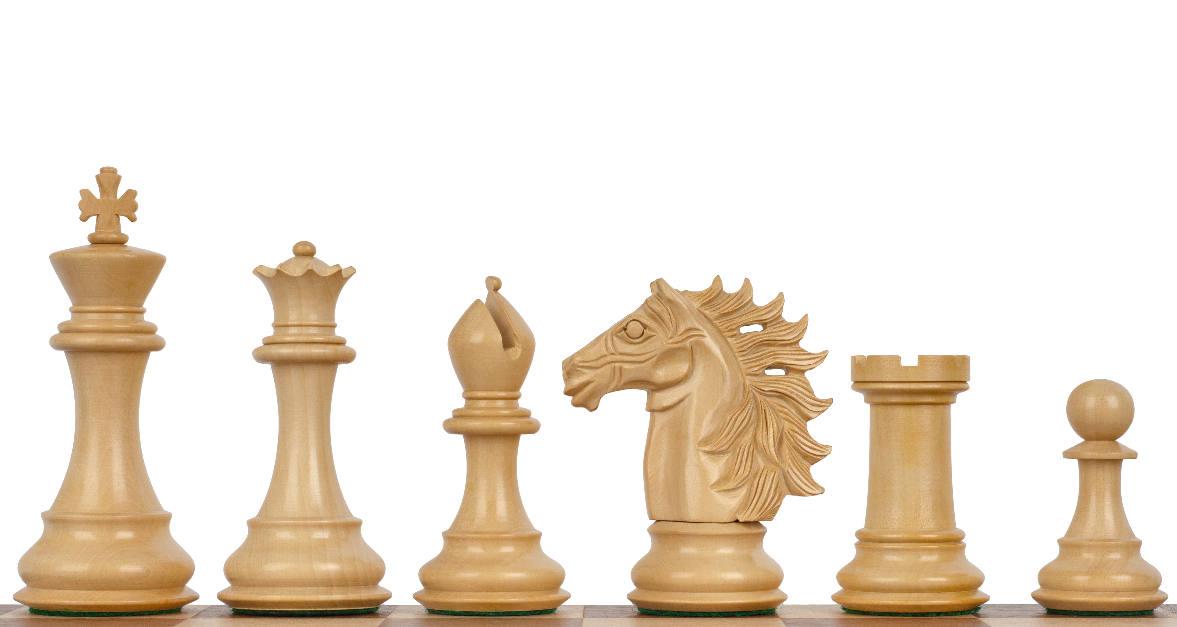 Baggio Chess Pieces 4" – Ebony & Boxwood Weighted Luxury Set – image 2