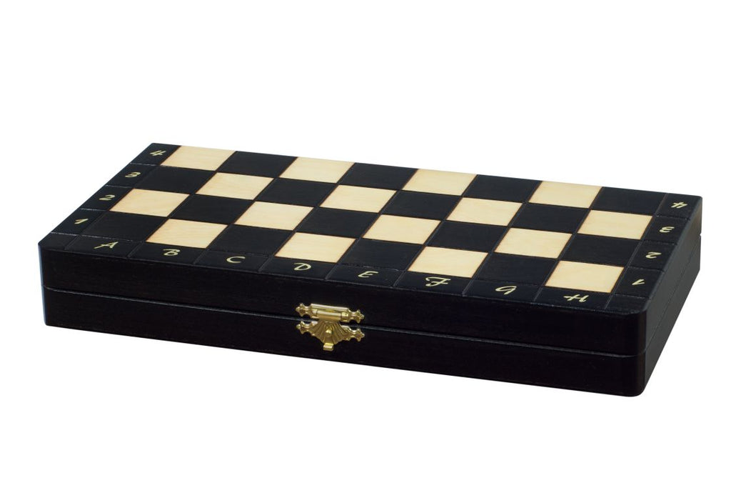 Magnetic Chess Set Black 28cm – Folding Travel Board with Insert – image 3