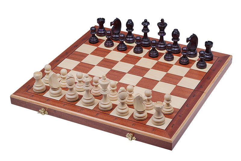 Tournament Chess Set No.7 50x50cm – Mahogany & Sycamore Inlaid Board – image 10