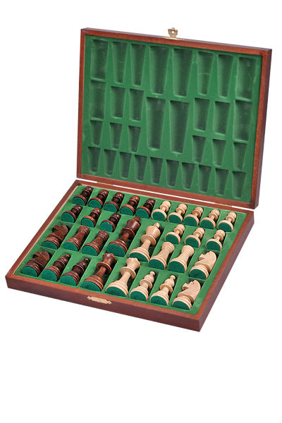 Staunton No.5 LUX Chess Pieces – Weighted Hornbeam Set in Wooden Box – image 3