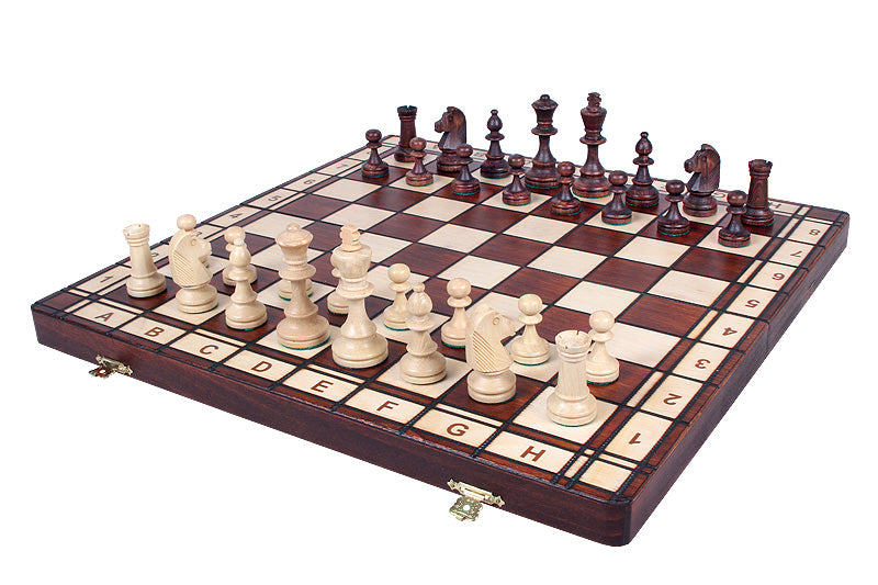 JOWISZ Tournament Chess Set No.4 42x42cm – Fired Board with Metal Weighted Pieces – image 7