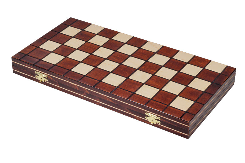 Checkers 10x10 Set – International Draughts Folding Wooden Board 40cm – image 5