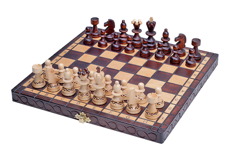 PEARL Chess Set Small 29x29cm – Compact Portable Wooden Board – image 7