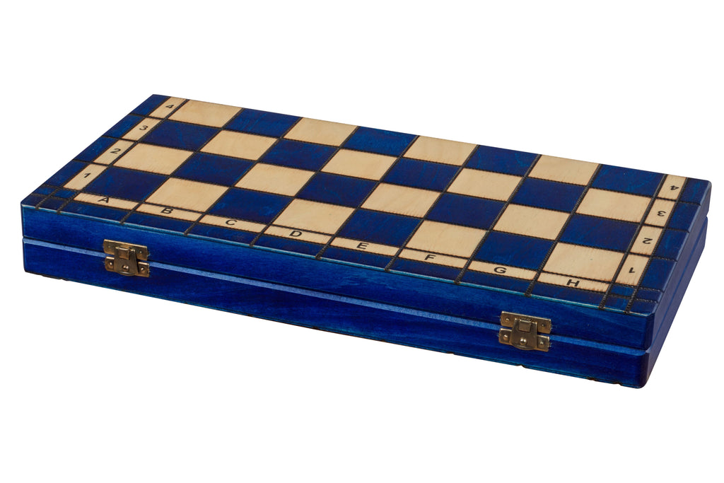 ACE Chess Set – Blue, 42cm Folding Board with Pieces – image 5