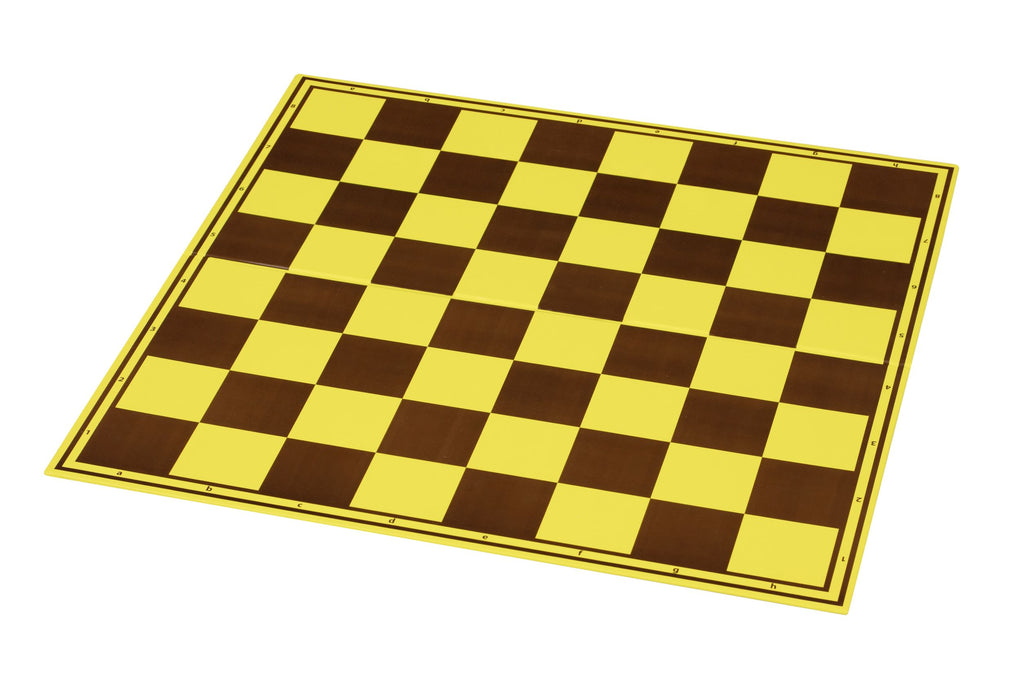 Cardboard Tournament Chessboard 55mm – Yellow/Brown Protected – image 2