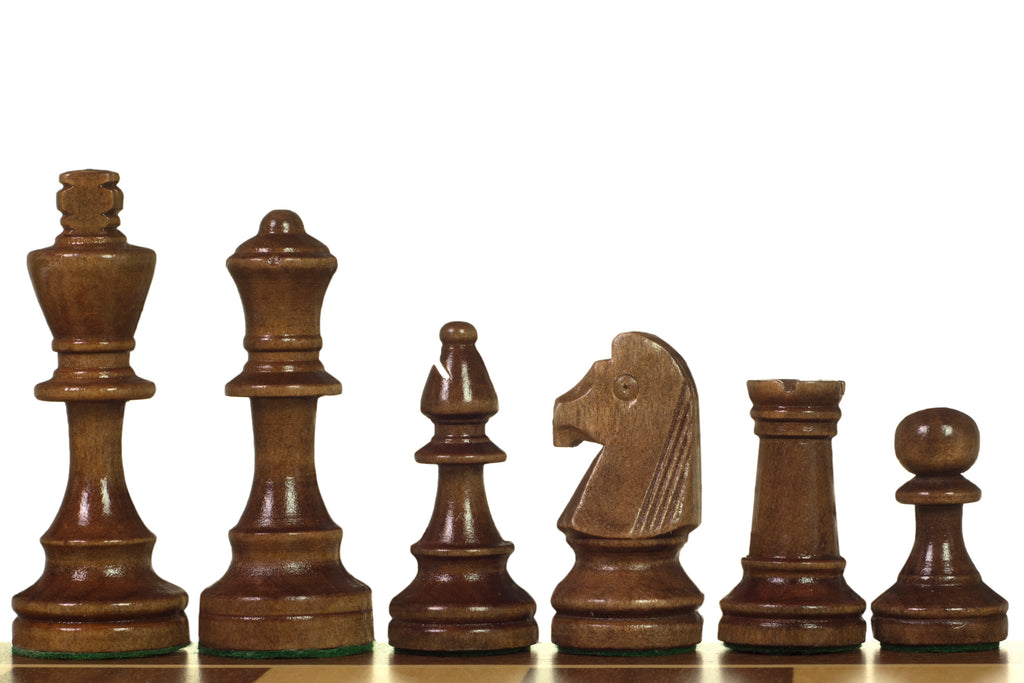 Staunton No.4 Chess Pieces – Hand-Carved Wooden Art Set in Bag – image 2