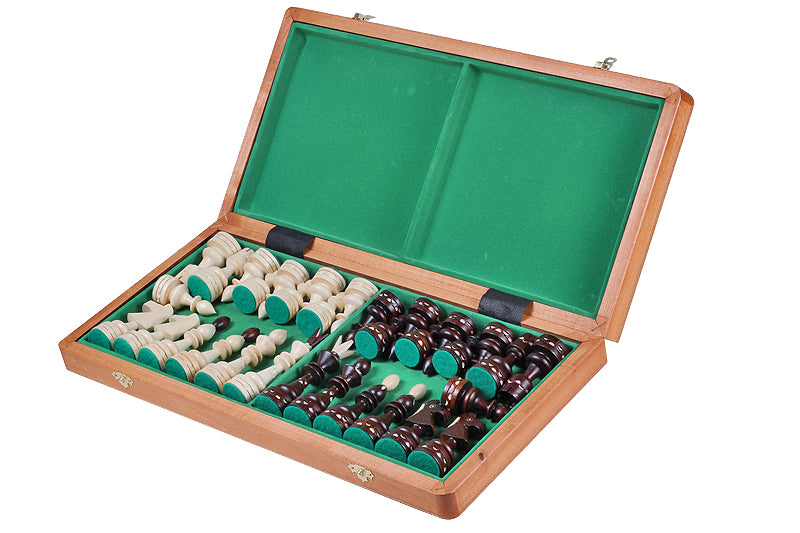 Chess Set Indian Large 50x50cm - Hand-Carved Hornbeam Mahogany Inlay Folding – image 5