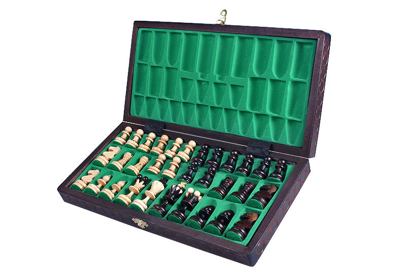 Perelka Chess Set 36x36cm – Beech Wood Folding Board with Insert – image 7