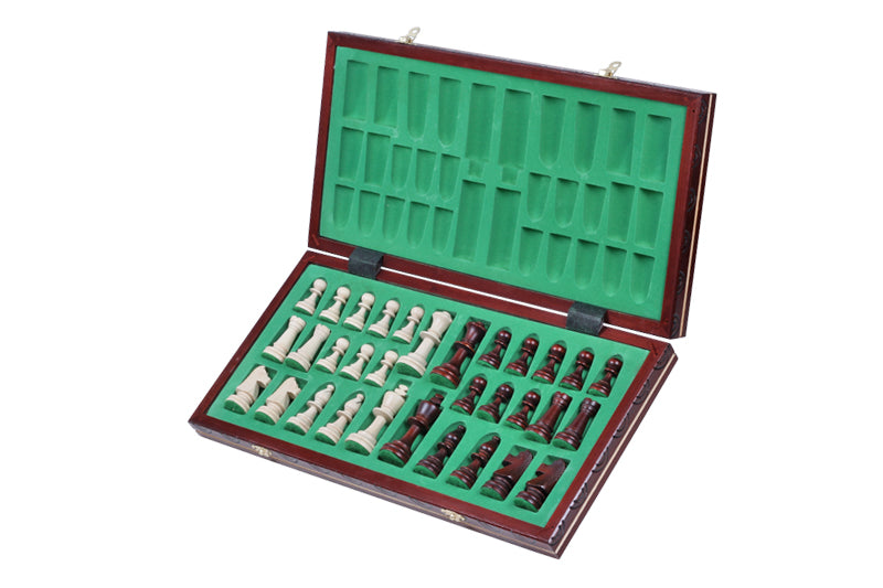 CONSUL New Line Chess Set 49x49cm – Weighted Hornbeam & Sycamore Folding Board – image 6