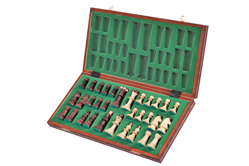 CONSUL Chess Set 48x48cm – Hand-Carved Hornbeam & Sycamore Folding Board – image 6