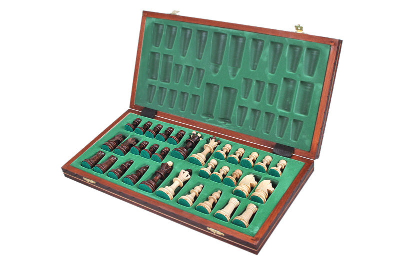 JUNIOR Chess Set 42x42cm – Folding Board with Unique Burnished Decoration – image 4