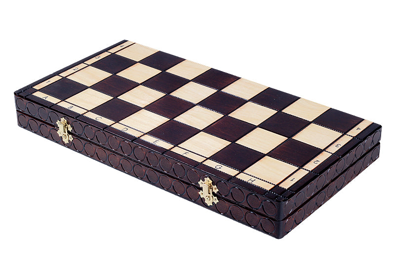 Kingdom Chess Set Large 44x44cm – Royal Hornbeam with Hand-Painted Board – image 6