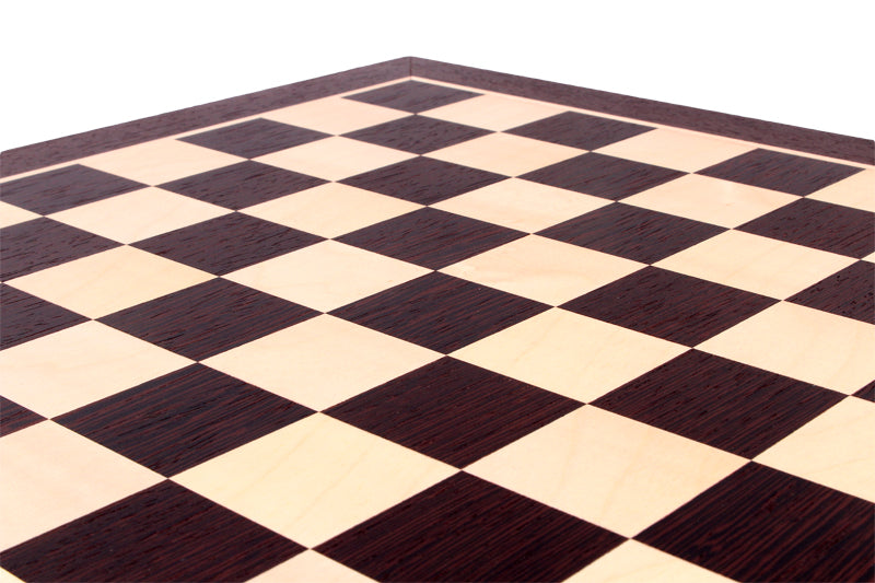 Chess Board 44×44 cm – Wenge & Sycamore, without Notation – image 2