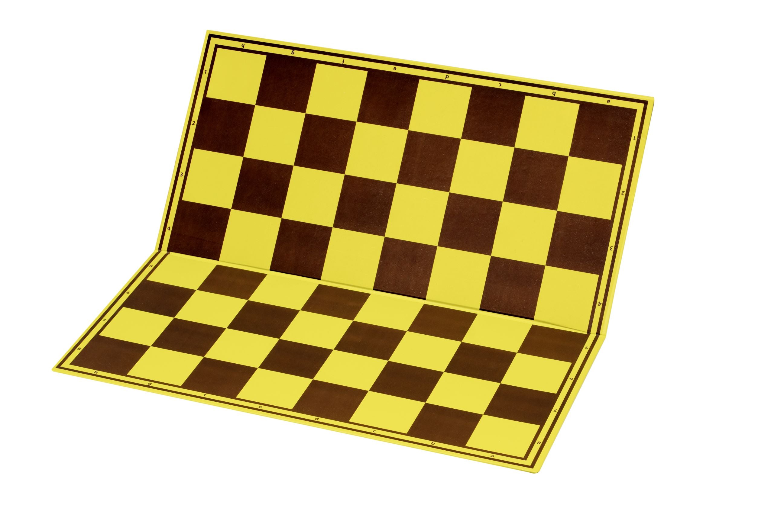 Cardboard Tournament Chessboard 55mm – Yellow/Brown Protected