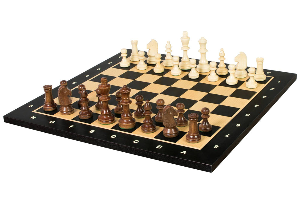 Tournament Chess Set No.4 – Black Board with Notation & Sunrise Staunton 78mm – image 4