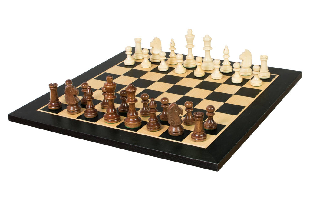 Tournament Chess Set No.4 – Black Board & Sunrise Staunton 78mm – image 4