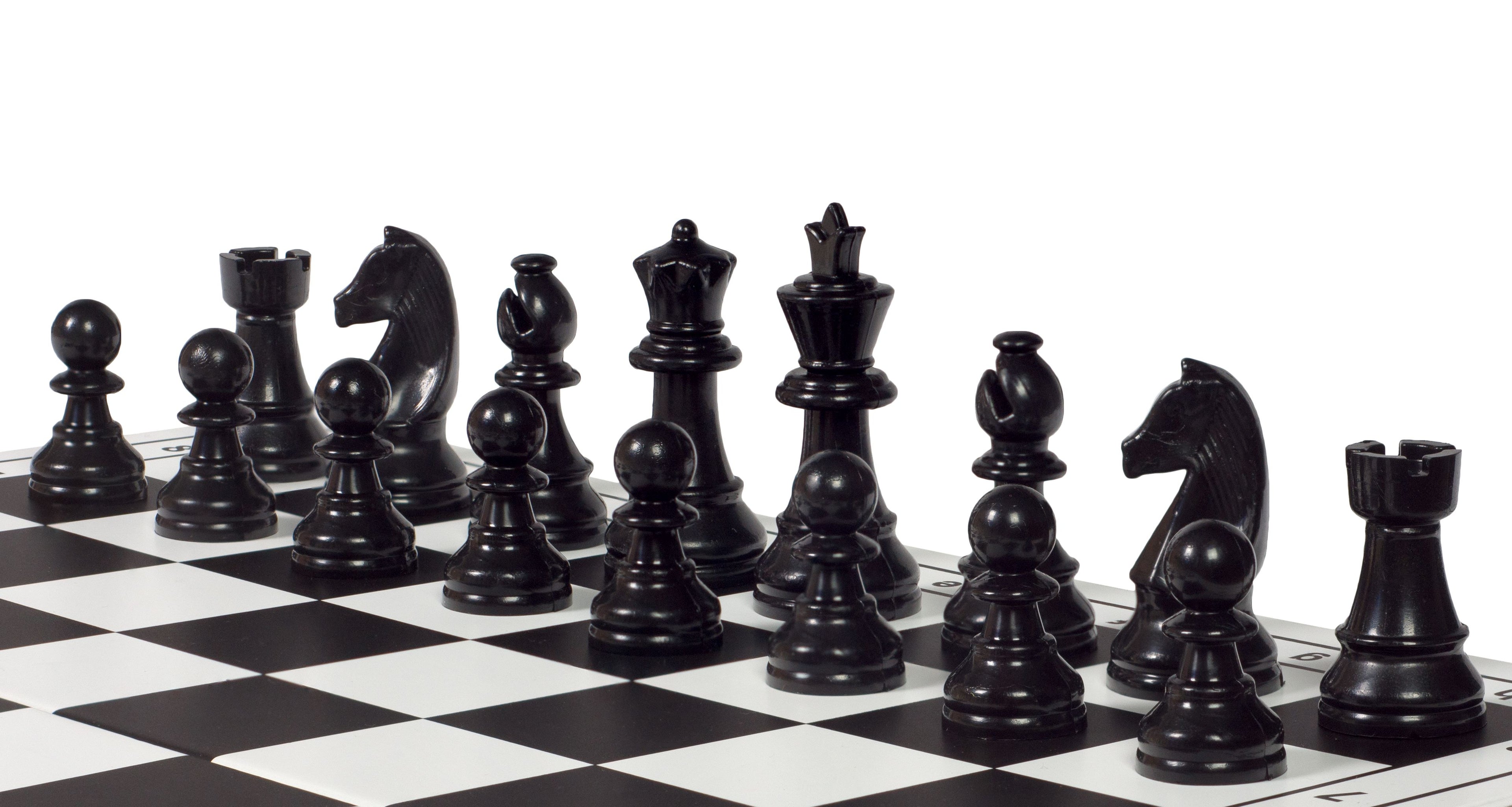 Staunton Plastic Chess Pieces 65mm King – Compact No.3 Size – image 5