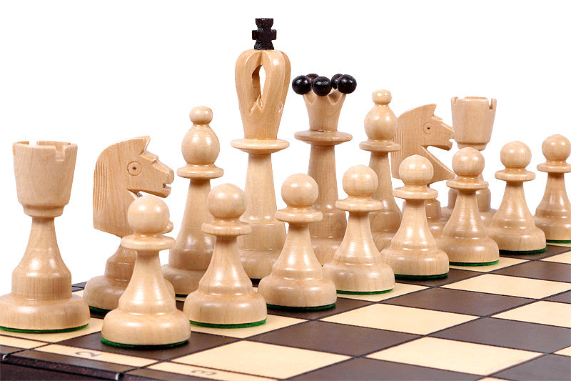 ACE Chess Set 42x42cm – Traditional Folding Board with Insert Tray – image 2