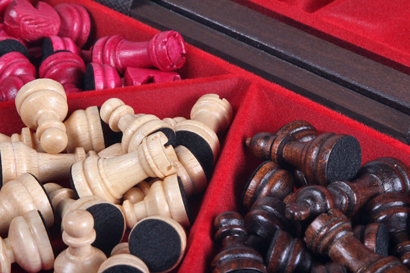 Three Player Chess Set 32x28cm – Hexagonal Wooden Board for 3 Players – image 4