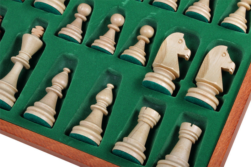 Tournament Chess Set No.6 54x54cm – Inlaid Case with Staunton Pieces – image 2