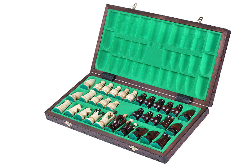 Kingdom Chess Set Large 44x44cm – Royal Hornbeam with Hand-Painted Board – image 7