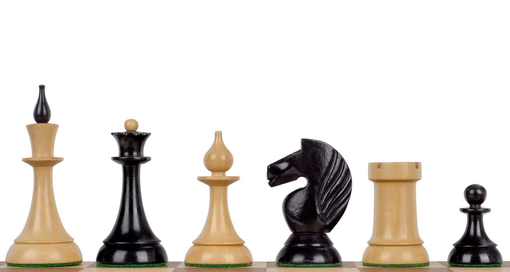 Queen's Gambit 1957 Chess Pieces 4" – Ebony & Boxwood
