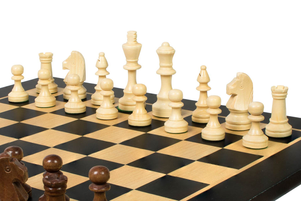 Tournament Chess Set No.4 – Black Board & Sunrise Staunton 78mm