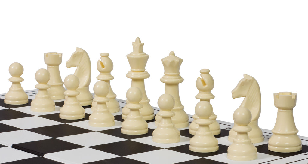 Staunton Plastic Chess Pieces 65mm King – Compact No.3 Size – image 6