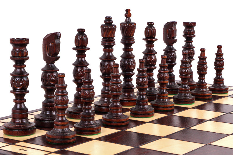 GALANT Chess Set 58x58cm – Hand-Carved Linden Wood Folding Board – image 3