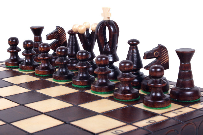 King's Championship Little Chess Set – 30cm Compact Wooden Set – image 2
