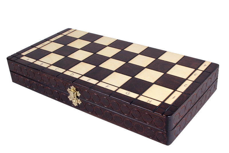 Perelka Chess Set 36x36cm – Beech Wood Folding Board with Insert – image 8
