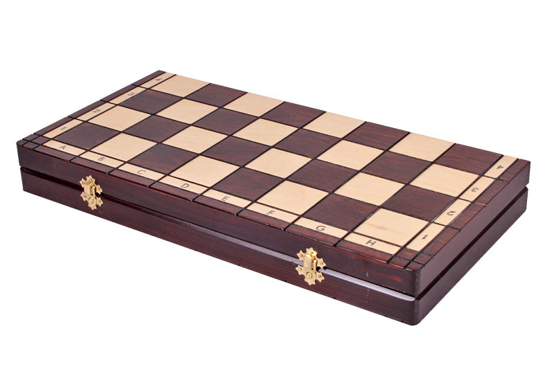 Christmas Tree Chess Set 48x48cm – Festive Hornbeam Folding Board – image 6