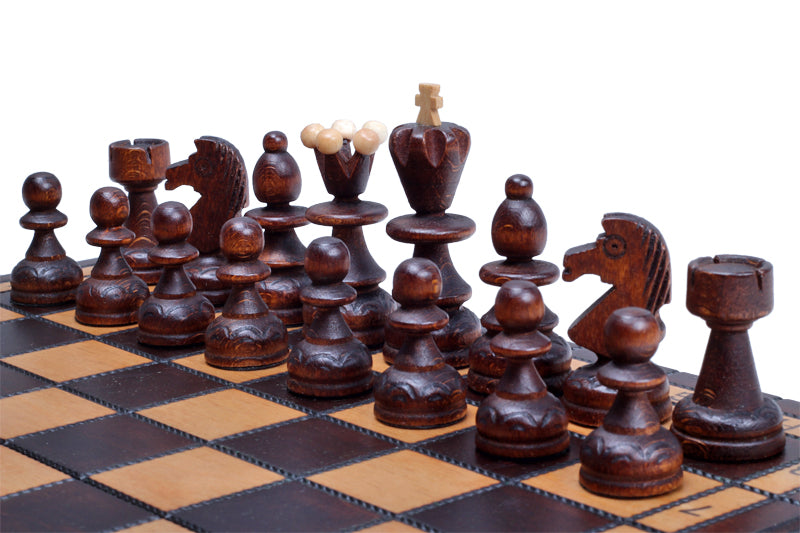 PEARL Chess Set Small 29x29cm – Compact Portable Wooden Board – image 5