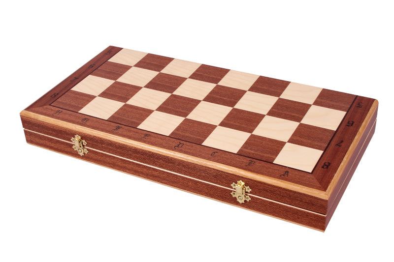 DEBUT Chess Set 48x48cm – Cherry Wood with Mahogany & Sycamore Inlay – image 8