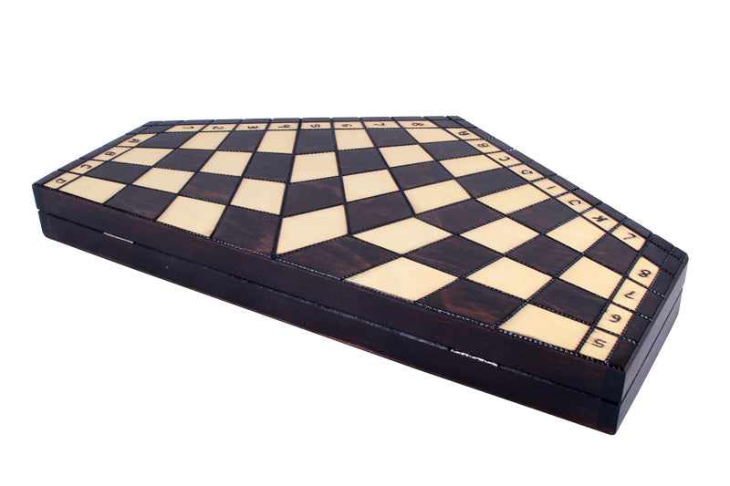Three Player Chess Set Large 54x47cm – Premium Hexagonal Wooden Board – image 5