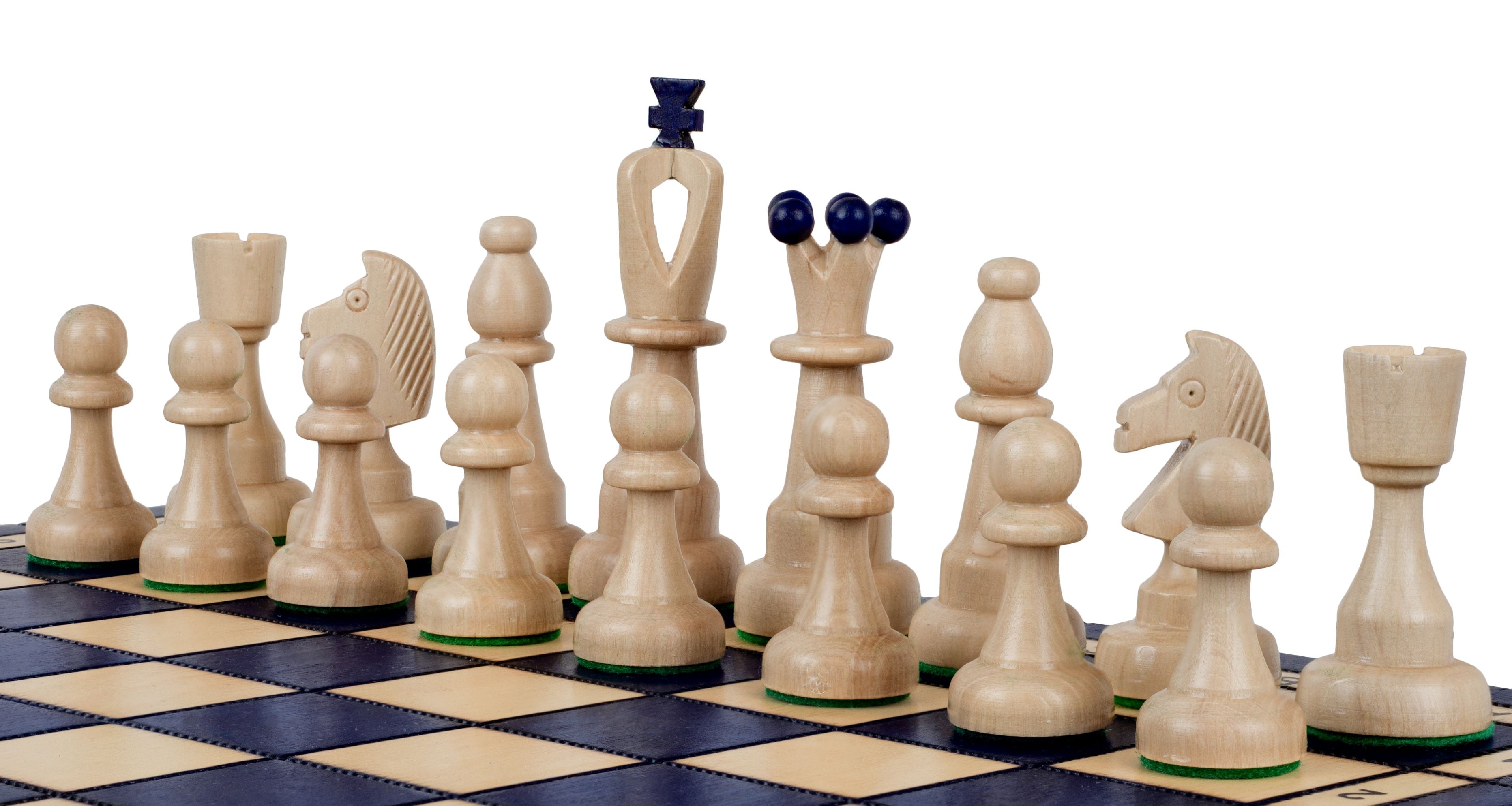 ACE Chess Set – Blue, 42cm Folding Board with Pieces – image 3