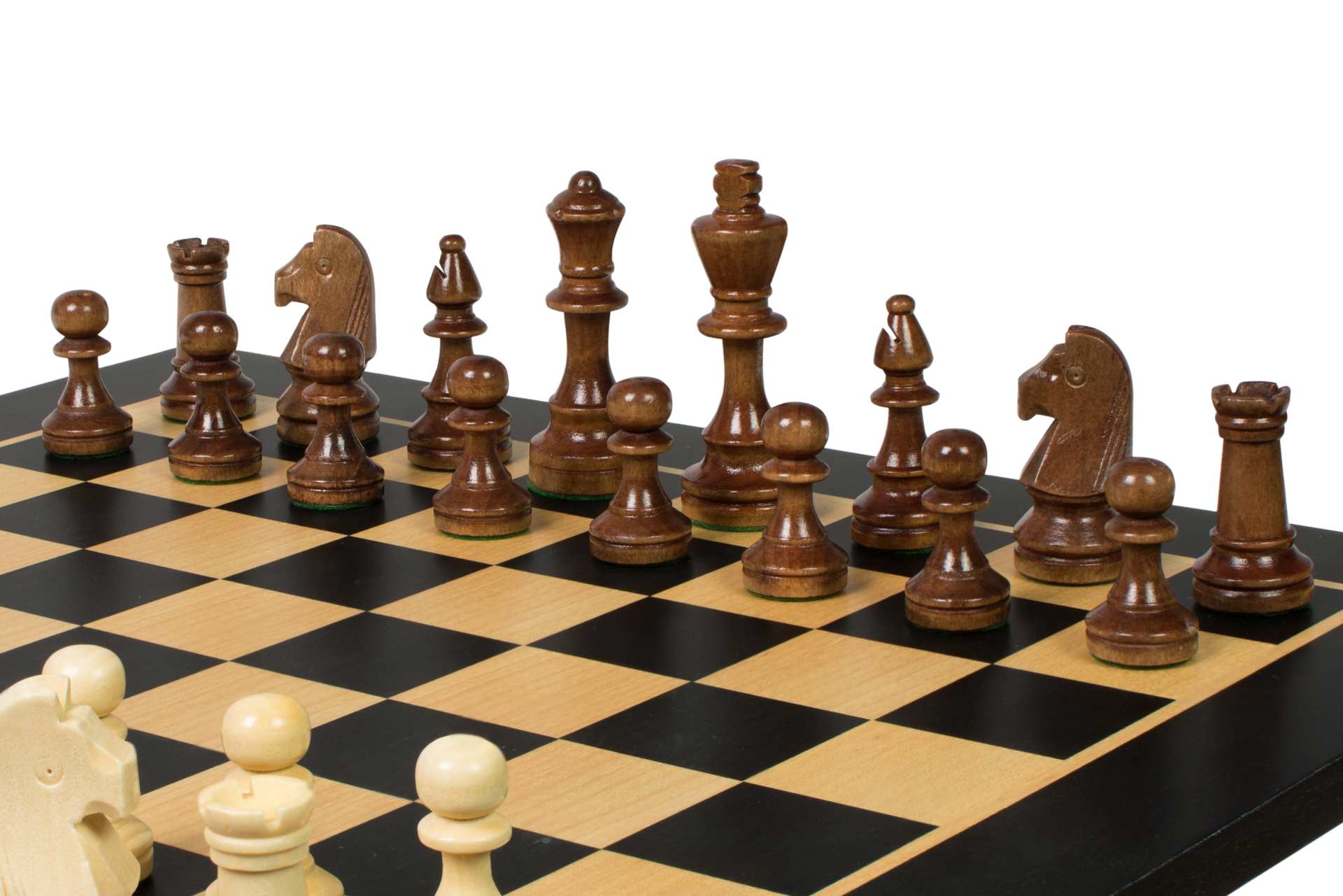 Tournament Chess Set No.4 – Black Board & Sunrise Staunton 78mm – image 3