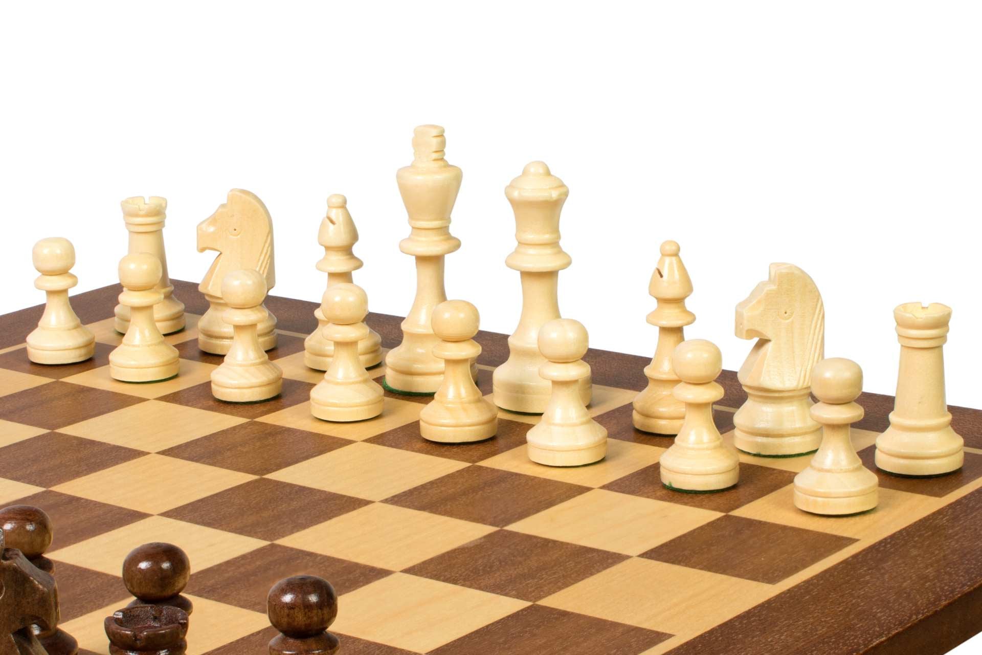 Tournament Chess Set No.4 - 40mm Board with Sunrise Staunton 78mm Pieces – image 3