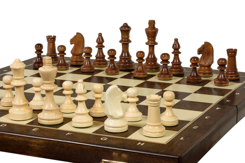 Wooden Training Chess Set 40mm – Complete Board & Pieces