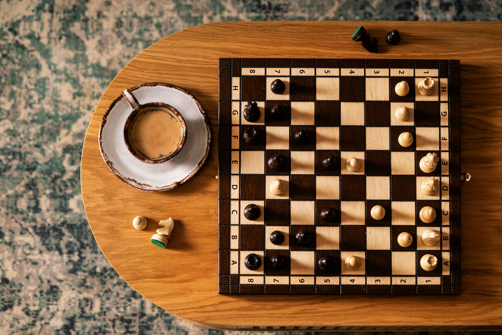 Olympic Chess Set 36x36cm – Compact Tournament Style Wooden Board