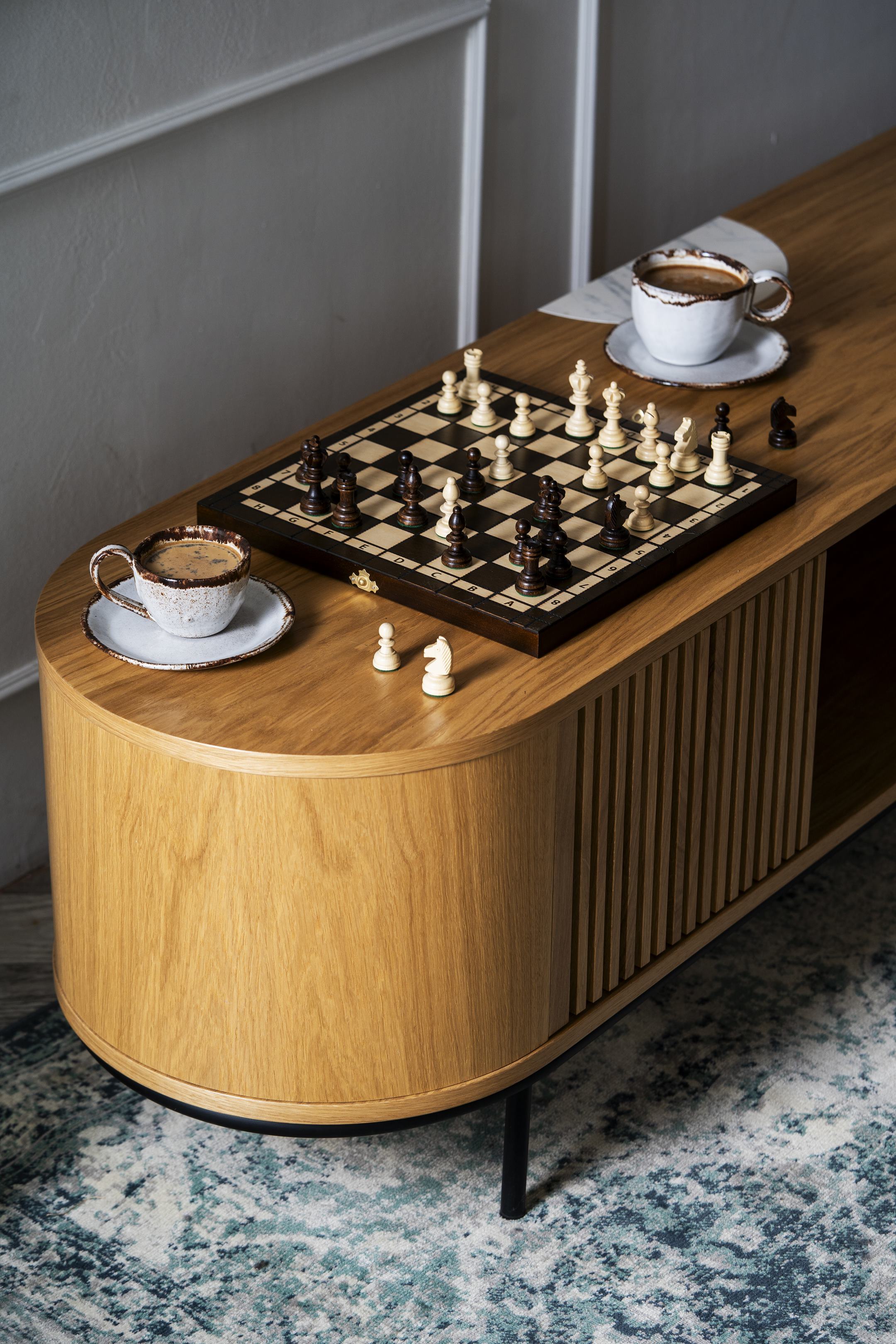 Olympic Chess Set 36x36cm – Compact Tournament Style Wooden Board – image 9