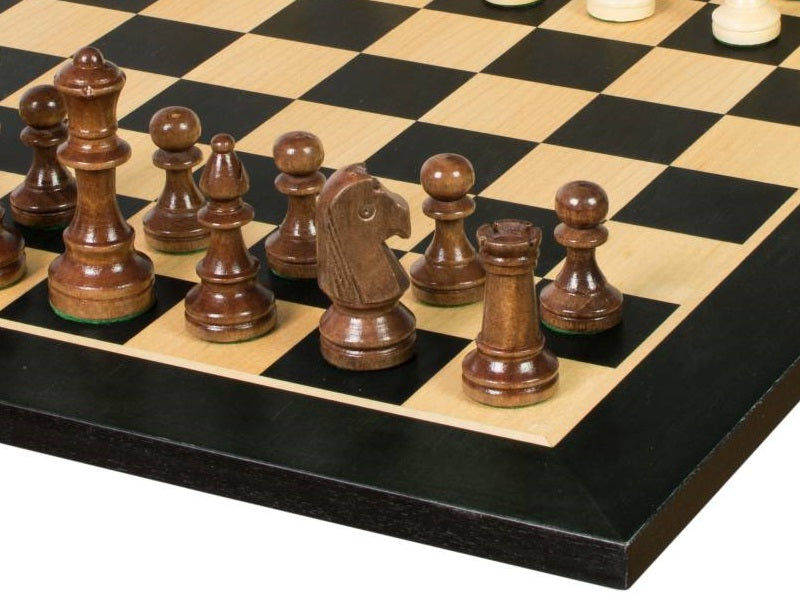 Tournament Chess Set No.4 – Black Board & Sunrise Staunton 78mm – image 2