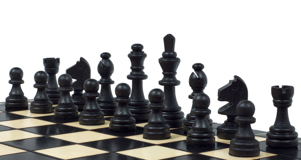 Magnetic Chess Set Black 28cm – Folding Travel Board with Insert – image 5